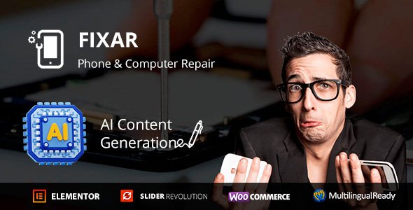 Fixar – Phones & Computer Repair WordPress Theme