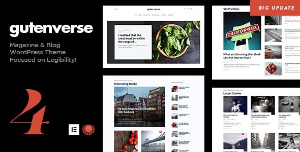 GutenVerse – Magazine and Blog Theme