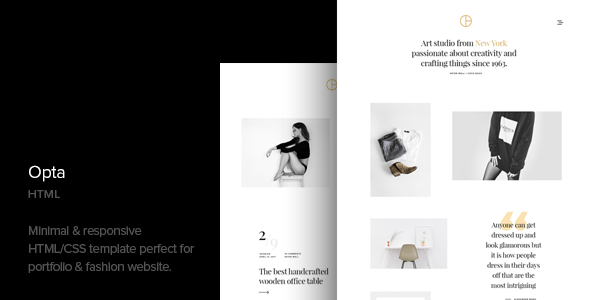 Opta Minimal Portfolio and Photography Theme