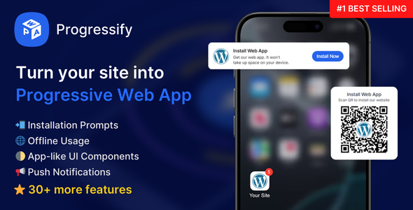 Progressify – PWA & Google AMP & Facebook IA for WordPress