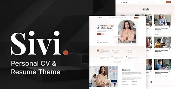 Sivi – Personal CV & Resume WordPress Theme
