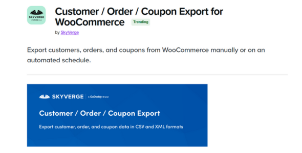 WooCommerce Customer Order & Coupon Export